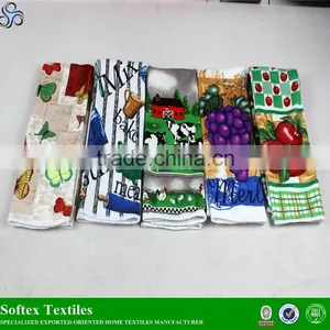 Cheap Microfiber Tea Towel,Complete Sets of Series of Printed Tea Towel thumbnail-1
