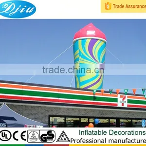 DJ-GG-126 Huge Roof Advertising Inflatable Ice Cream Stree Outdoor Decoration Roof thumbnail-1