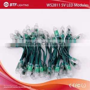 Green Wire 12mm WS2811 Pixel Led Module, 5V IP68 Waterproof thumbnail-2
