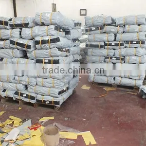 2015 Promotional Camping Tarp Tent Material for Sale Black Striped Tarpaulin Fabric thumbnail-1