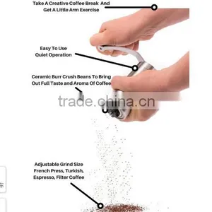 Made in China Manual Coffee Mill Grinder & Hot Sell in Amazon thumbnail-2