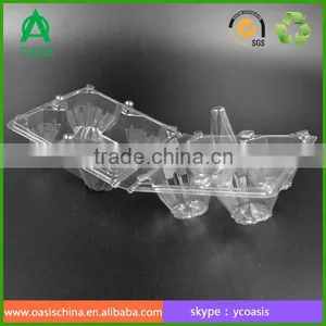 PVC 4 Hole Egg Box Disposable Plastic Egg Trays thumbnail-3