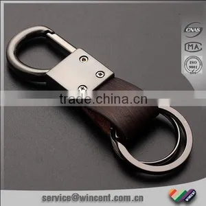 D Shape Hanger Multi Rings Leather Key Chains thumbnail-1