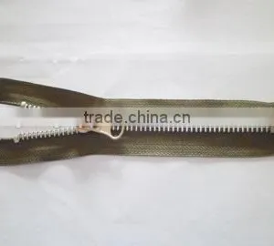 5# Metal Aluminum Teeth Zipper Close End Zipper With Auto-lock Thumb Puller Slider Zipper Jacket Zipper thumbnail-1