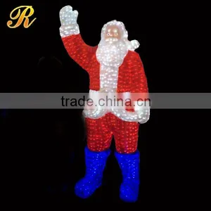 Fiberglass Santa Claus Led Outdoor Statue thumbnail-5