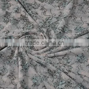 High Quality Hotting Sell Beauty Flannel Print 4 Way Stretch Waterproof Poyamide Mesh Fabric Floral Print Fabric thumbnail-1
