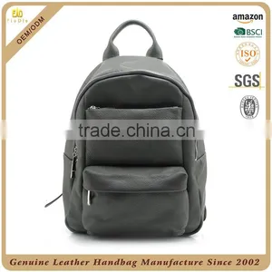 Guangzhou OEM Factory Women Duffel Bag Leather Travel Bag Lady Backpack Durable Fashion Practical Backpack of Real Leather thumbnail-2