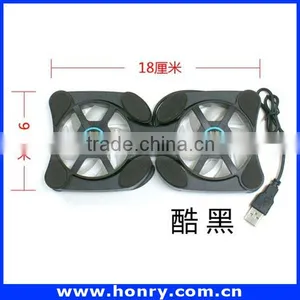 2016 Hot Selling 2 Fans Laptop Cooling Pad / Folding Laptop Cooler / USB Laptop Cooler thumbnail-2