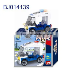 Creative Kids Toy Intelligent 3D Puzzle Diy Cartoon Police Car thumbnail-1