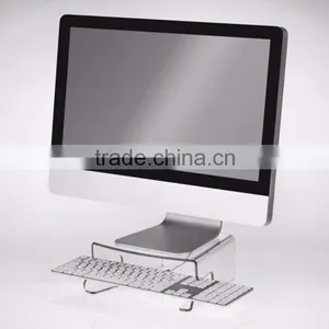 Custom Acrylic Laptop Display Rack, Adjustable Plexiglass Computer Display Tray thumbnail-2