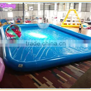 Factory Price and Good Quality Inflatable Swimming Pool for Kids/ Square Inflatable Pool/ Portable Swimming Pool for Sale thumbnail-1