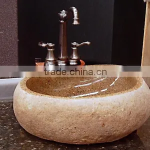 Natural Irregular River Stone Sink thumbnail-4