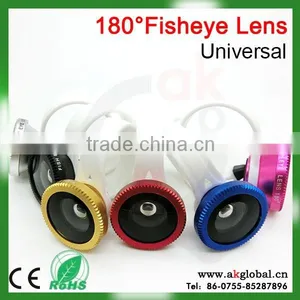 Universal Clip 180 Degree Fisheye Lens for Most Cellphone Mini Camera Lens for Samsung Galaxy s4 thumbnail-5
