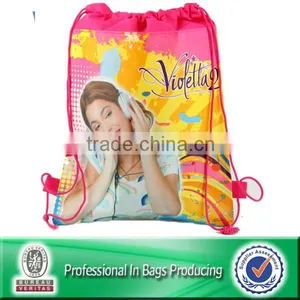 Lead-free 100% Recycled Custom Printed Gym Drawstring Bags Quality Choice thumbnail-4