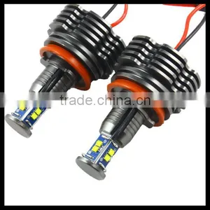 H8 80W per Set Car LED Angel Eyes Halo Rings Marker Bulb thumbnail-1