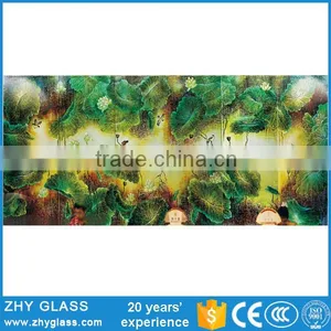 Handmade Art Decoration Modern Glass Painting Pictures thumbnail-1