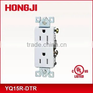 UL Approval Residential Grade 15AMP Push-in and Side Wired Decorator Duplex Receptacle Tamper Resistant thumbnail-1