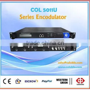 CATV Digital Headend Equipment, Encoder+modulator in One Body,dvb-s2 Tunner,RF Modulator, Series Encode-modulator Combo COL5011U thumbnail-1