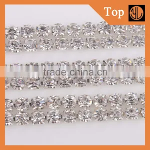 Wholesale Glass Crystal Rhinestone Cup Chain for Girl Dress thumbnail-4