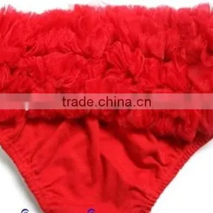 Latest Design Newborn Underwear Baby Comfortable Ruffle Bloomer thumbnail-3