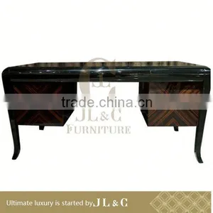 JT01-08 Classic Veneer Mdf Office Desk With Solid Wood in Living Room From JL&C Furniture(China Supplier) thumbnail-1