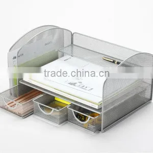 Metal Mesh Office Desktop Functional Document Tray thumbnail-1