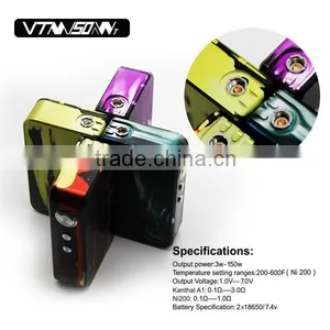Colorful VTM 150 Watt Box Mod Vape Connexx Temperature Control Box Mod thumbnail-3