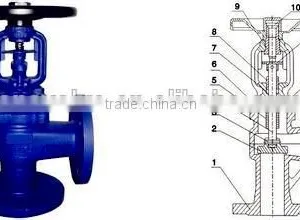 DIN Angle Pattern Bellows Sealed Globe Valve thumbnail-6