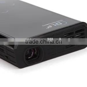 E06s Beamer Mini DLP Projector HD 1080p 2000:1 Contrast Ratio Beamer HDMI AV SD USB Tripod for Tablet Laptop Games Home Theater thumbnail-3