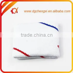 White Woven Tennis Sport Wristband /woven Sweatband thumbnail-2