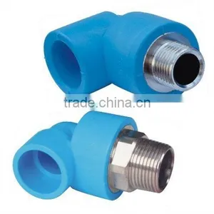 PE Pipe Fittings: Male Thread Elbow (Soc x Mipt With Brass Thread Insert) thumbnail-1