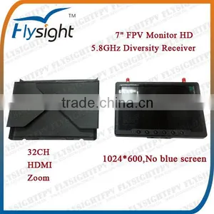 524 Flysight RC801 5.8GHz 7 Inch Monitor HDMI With Zoom Function for RC Helicopter Hobbies thumbnail-1