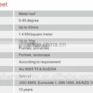 PV Solar Panel Mounting Structure for Pitched Roof thumbnail-5