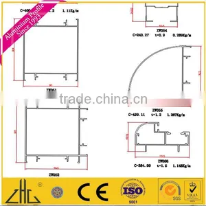 ZHL Zhonglian Aluminum Profile for Office Partition Cubicle Workstation thumbnail-2