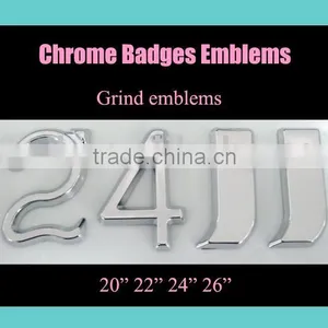 Chrome Badge, Emblem, Car Sticker, Auto Logo thumbnail-1