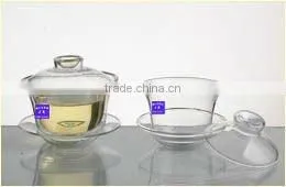 Glass Cup With Saucer thumbnail-1