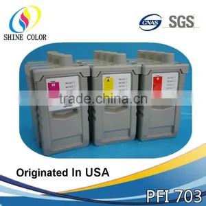 Compatible Ink Cartridge PFI 703 PFI703 Tank for Canon IPF 810 815 820 825 Inkjet Printer thumbnail-1