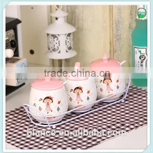 Ceramic Cookware Sets in Spices Canister Set Design for Salt and Pepper and Sugar thumbnail-1