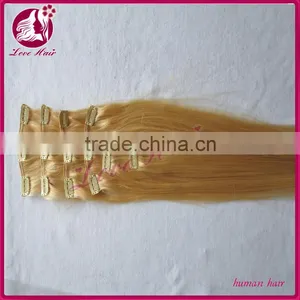 2014 Hot Selling Clip-in Hair Extensions 100% Brazilian Hair Clip-on Hair Extension thumbnail-1