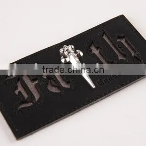 Custom Made Metal PU Leather Labels and Tags for Jeans thumbnail-5