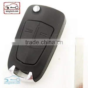 Best Price Opel Car Key Opel Vectra 2 Buttons Flip Replacement Key Shell HU100 Blade Opel Vectra Key thumbnail-1
