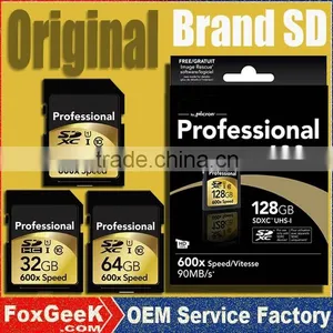 Wholesale Original 600x 32GB 64GB 128GB 256GB SDXC SD Card 100% Full Capacity CCTV Camera SD Card thumbnail-1