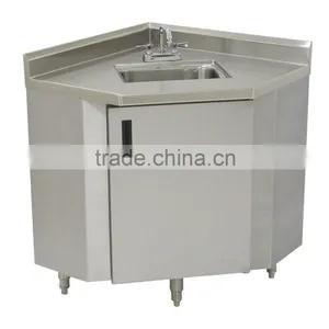 Icegreen Stainless Steel Corner Sink Cabinet thumbnail-1