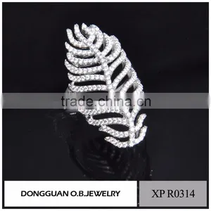 Fashion Saudi Arabia Gold Wedding Ring Price Leave Shape Ring thumbnail-2