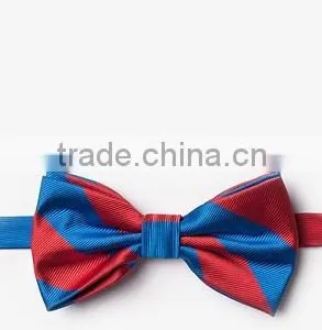 2016 Custom Design Pre-tie Jacquard Polyester Striped Bow Ties for Boys thumbnail-4