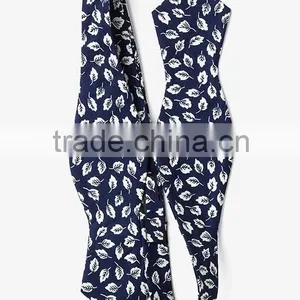2016 Latest Custom Made Floral Printed Diamond Self-tie Cotton Bow Ties thumbnail-6