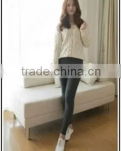 Leggings Canada Stock Leggings For Women Long Leg Cotton Gray Lace Women Leggings thumbnail-1
