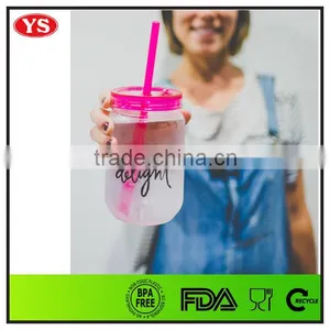 Transparent Clear Straw Mason Jars With Logo Printed for Cold Drinking thumbnail-1