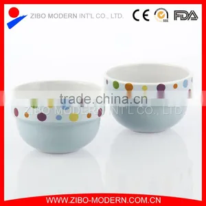 Creative Design Round Gift for Friend Ceramic Ice CreamBowl thumbnail-1