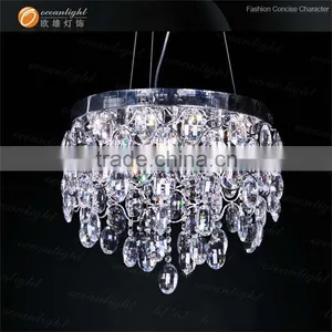 Faberic Cloth Lampshade Living Room Pendant Light Dinning Chandelier Lustre OM66128-600W thumbnail-4